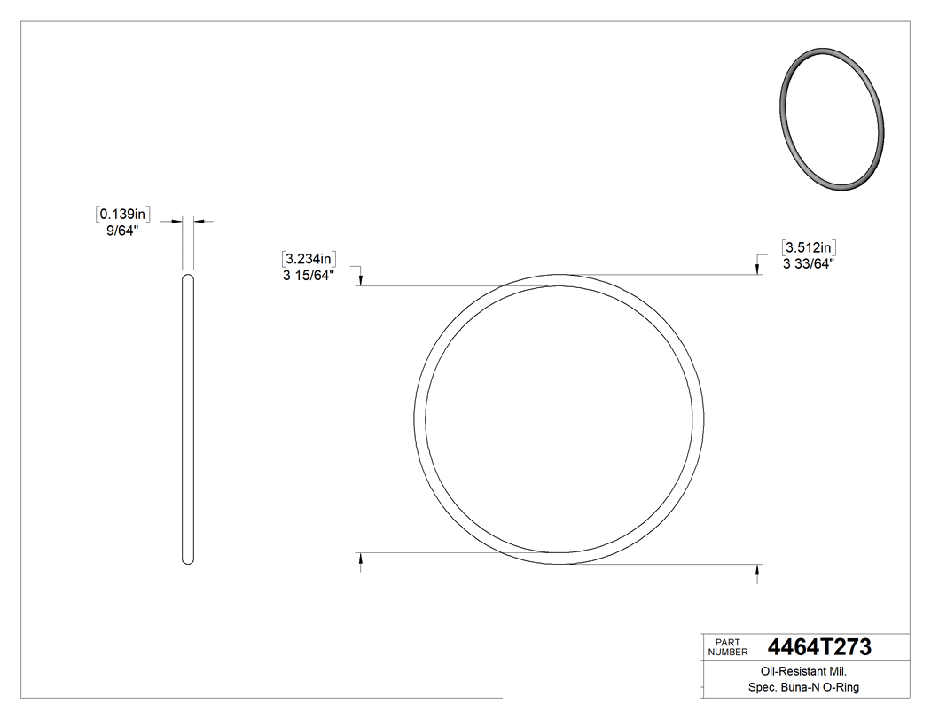 Technical drawing - 4464T273